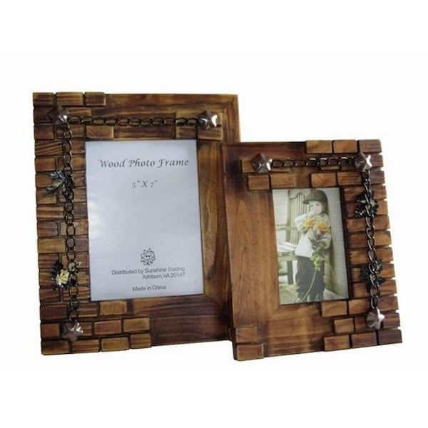 Sunshine Trading Sunshine Trading ST-01-7 Handmade Wood Photo Frame - 5 x 7 Inch ST-01-7 - main